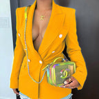 Elegant Green Red Blazer