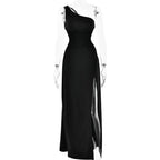 Elegant Red Backless Long Summer Sexy Off Shoulder Bodycon Maxi Party Dress