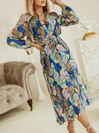 Elegant V Neck Boho Beach Dress