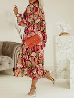 Elegant V Neck Boho Beach Dress