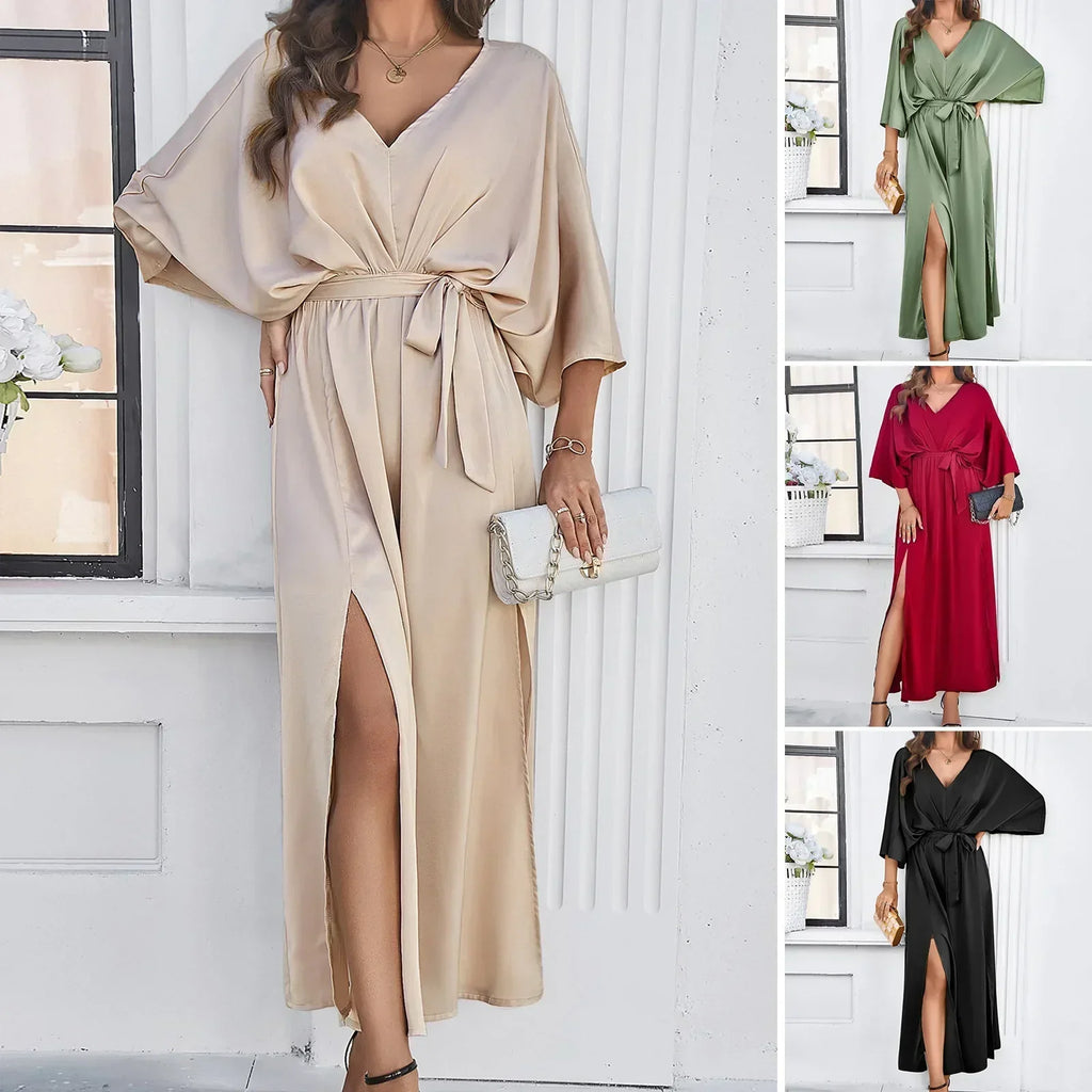 Isidora V-neck Dress in a Loose Fit for Women Modern Chic Style