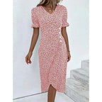 Ngoc Aesthetic Floral H Shaped Midi Dress Boutique Collection