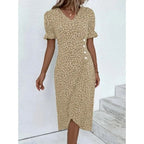 Ngoc Aesthetic Floral H Shaped Midi Dress Boutique Collection