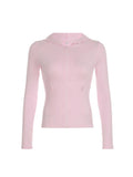Elenna Hooded Knit Pocket Top