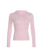 Elenna Hooded Knit Pocket Top