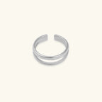 Elora Double Band Gold Ring