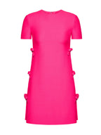 Elsbeth Short Sleeve Bowknot Mini Dress