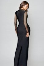 Garela Cutout Crystal Bandage Maxi Dress