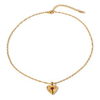 Ember Heart Gold Necklace