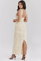 Catalina Glamour A Line Floral Maxi Dress