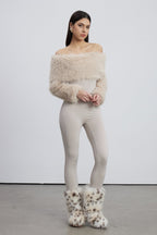Emer Faux Fur Bodycon Jumpsuit