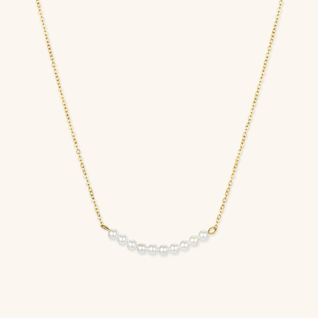 Emilia Pearl Bar Necklace