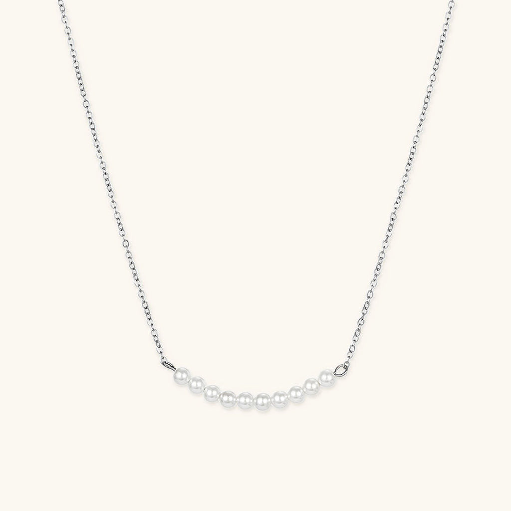 Emilia Pearl Bar Necklace