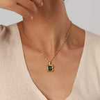 Esmeralda Emerald Pendant Necklace
