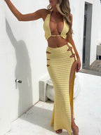 CELESTE MAXI SKIRT LEMON
