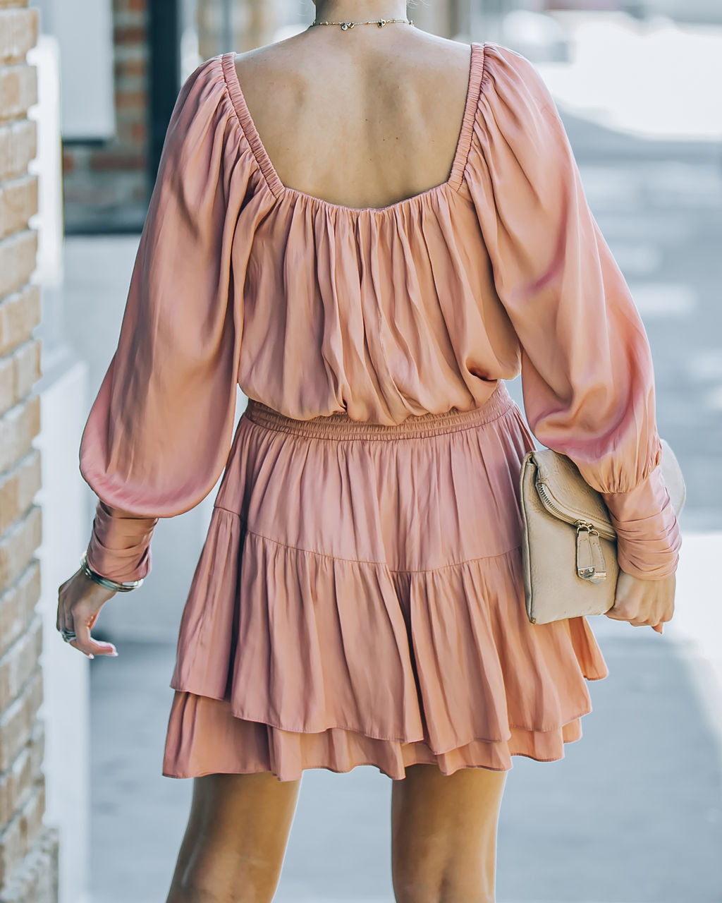 Ayla Smocked Ruffle Mini Dress Rosette FINAL
