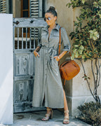 Arman Pocketed Ribbed Knit Maxi Dress FINAL