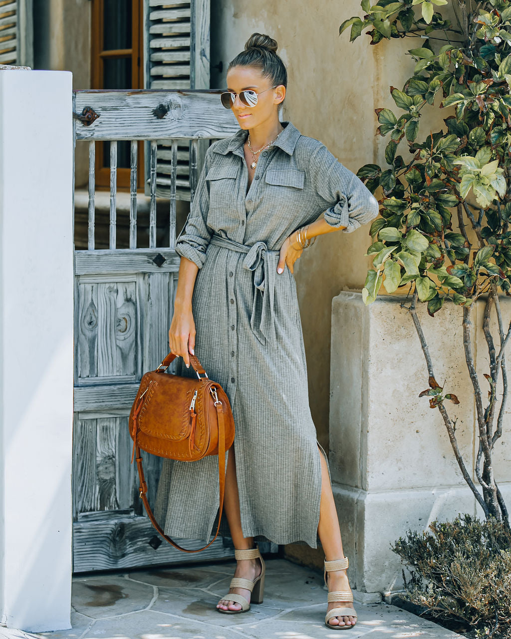 Arman Pocketed Ribbed Knit Maxi Dress FINAL