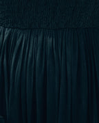 Naite Pocketed Smocked Midi Dress Black