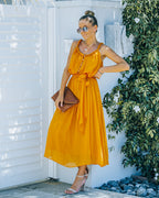 Sacred Lotus Braided Midi Dress