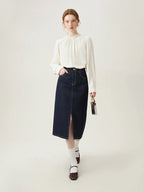 Casual Lamb Wool Denim Splicing Short Fashionable Jacket
