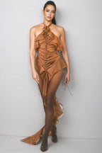 Wayns 3D Floral Sleeveless Maxi Dress