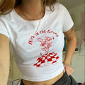 Causal ShortSleeved Y2K Baby Tee for Women