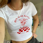 Causal ShortSleeved Y2K Baby Tee for Women