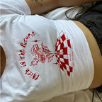 Causal ShortSleeved Y2K Baby Tee for Women