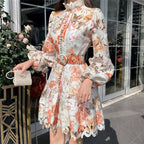 Fall Party Lace Luxury Spring High Waist Beach Dress