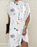 Assunta Effortless Fashionable Batwing Sleeve Dress Elevated Occasion Wear
