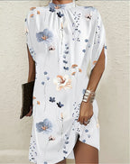 Assunta Effortless Fashionable Batwing Sleeve Dress Elevated Occasion Wear