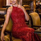 Fashion Halter Neck Prom Dresses