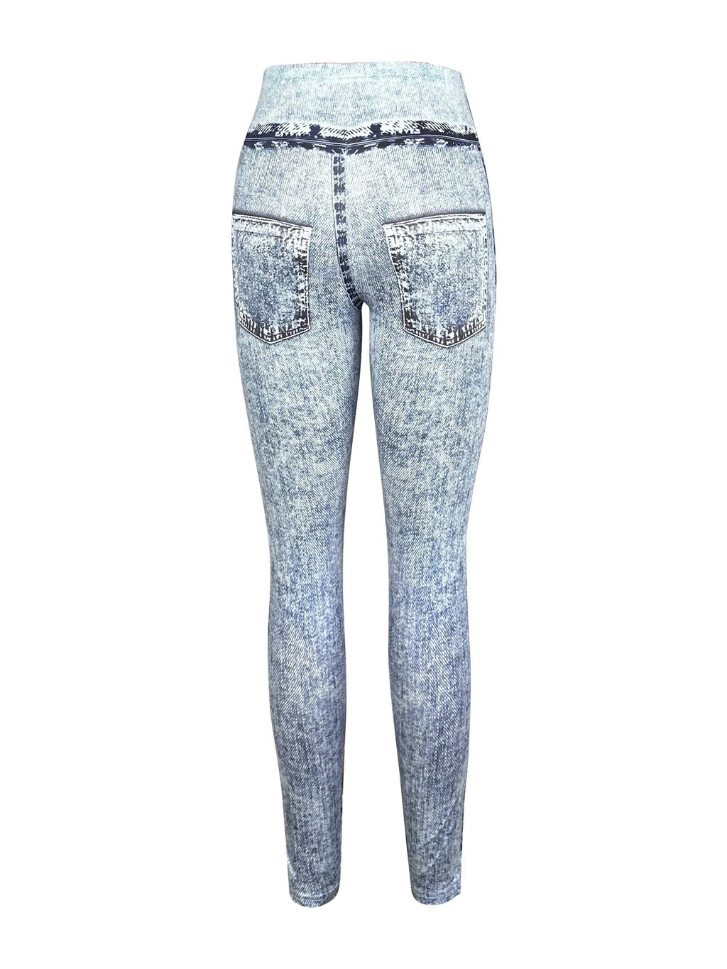 Fashionable Imitation Denim Tightfitting Comfortable Casual Sport Leggings