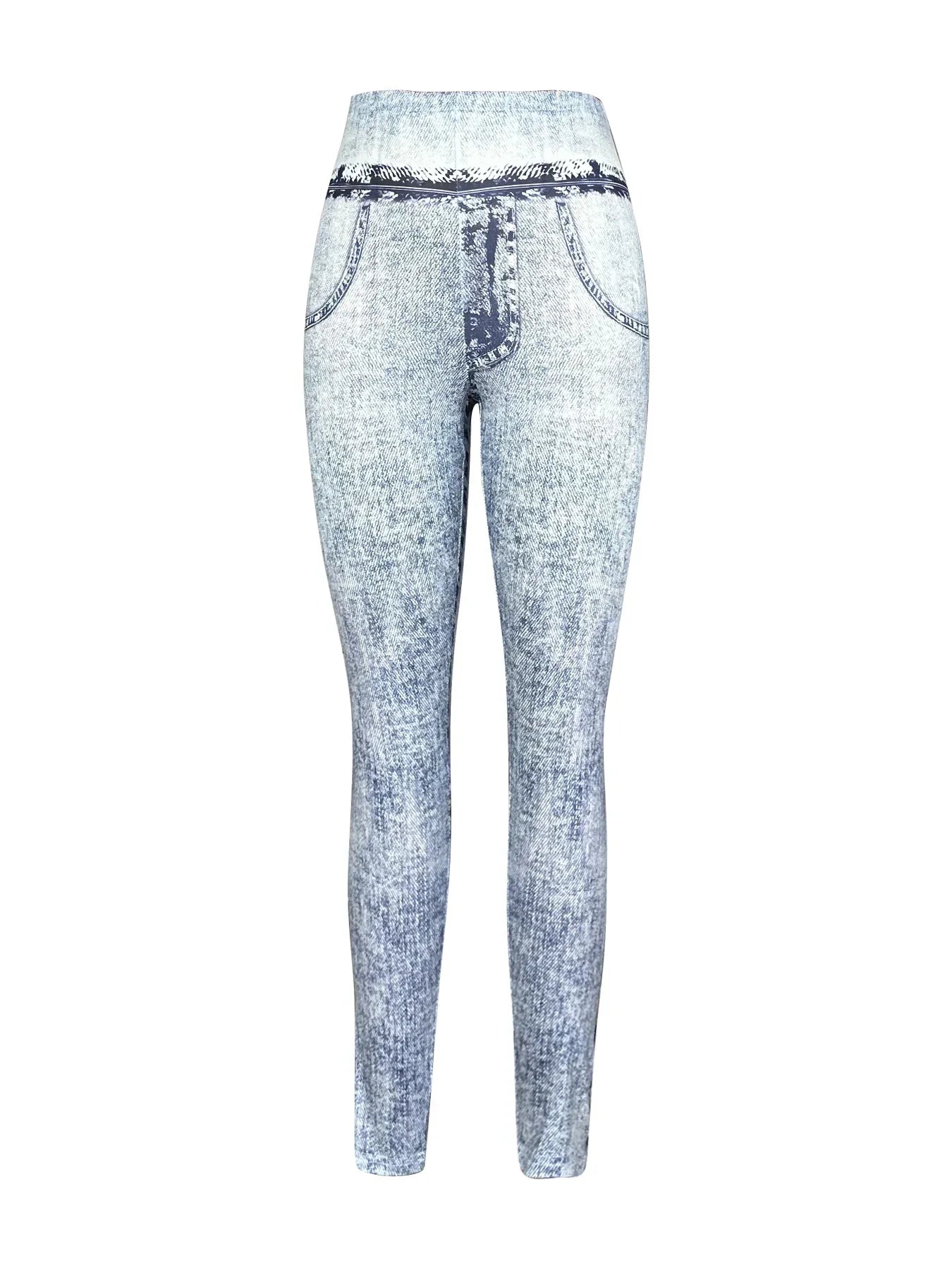 Fashionable Imitation Denim Tightfitting Comfortable Casual Sport Leggings