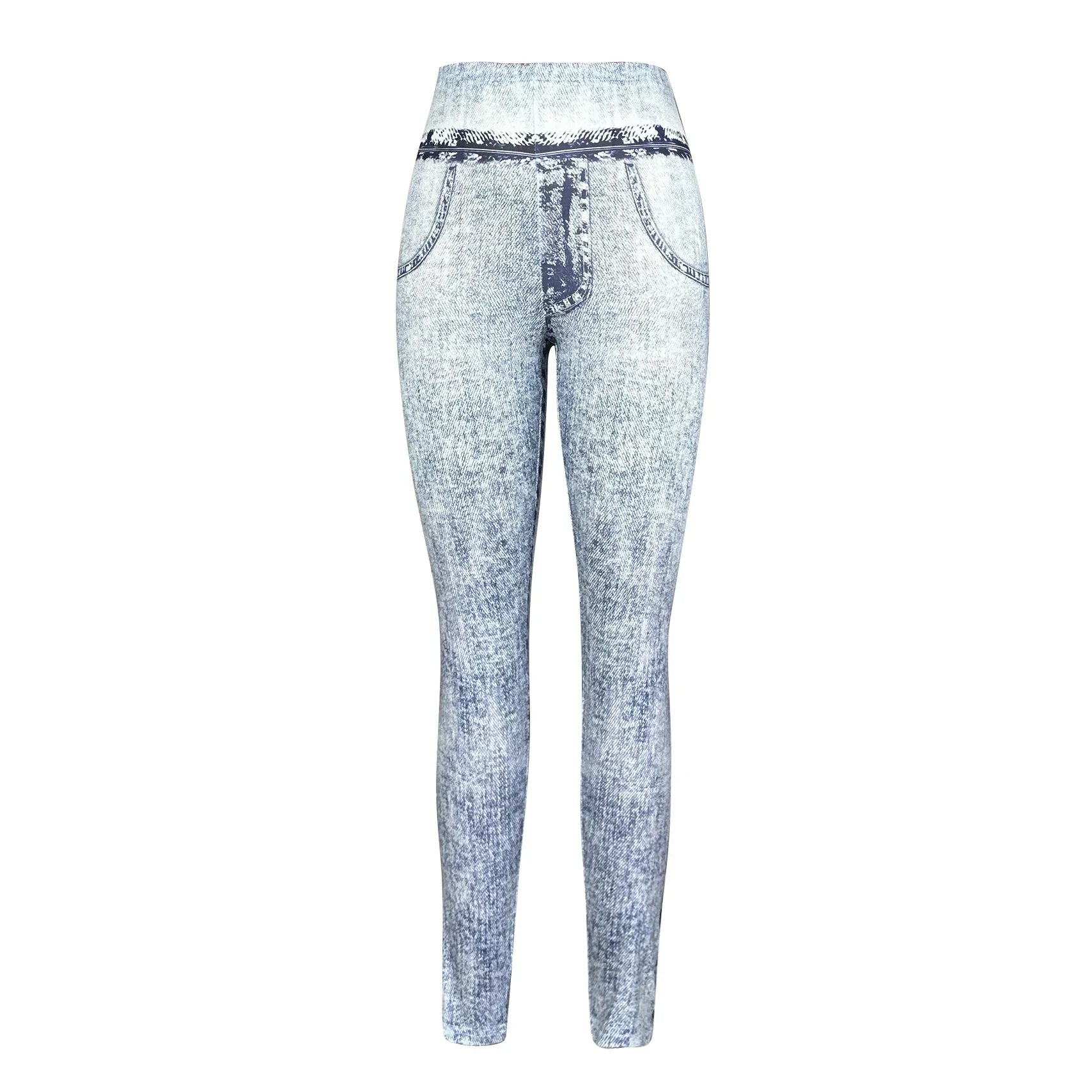 Fashionable Imitation Denim Tightfitting Comfortable Casual Sport Leggings