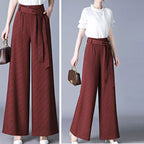 Fashionable Draping Wide Leg Pants