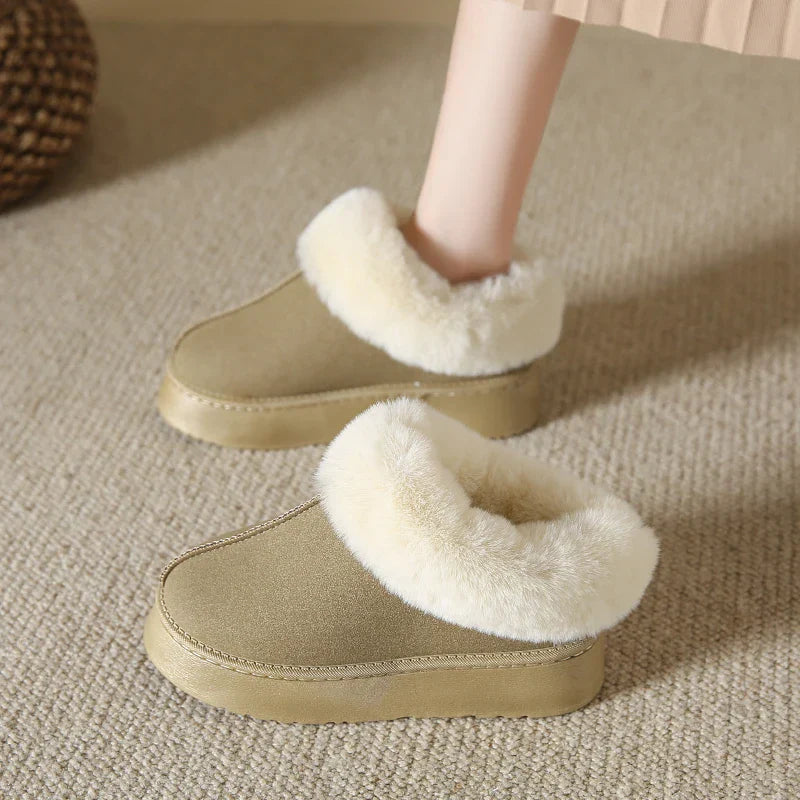Faux Fur NonSlip Warm Fashion Short Comfortable Platform Snow Boot