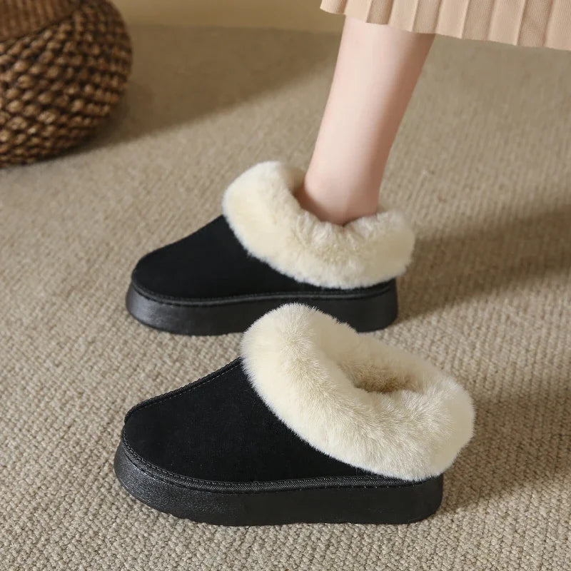 Faux Fur NonSlip Warm Fashion Short Comfortable Platform Snow Boot