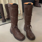 Fashionable Chic SlipOn Stylish Pointed Toe Knee High Boots