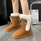 Fashion Warm Casual Versatile MidCalf Snow Boot