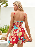 Floral print Ruched Bust Cami Dress