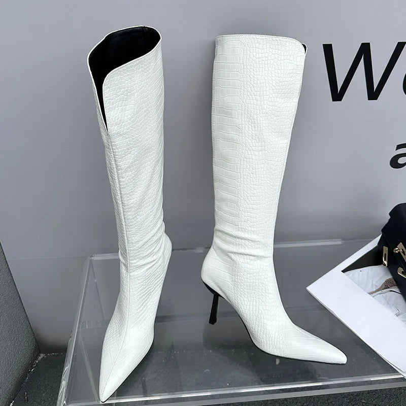 Chic Trendy Comfortable SlipOn Elegant Knee High Boots
