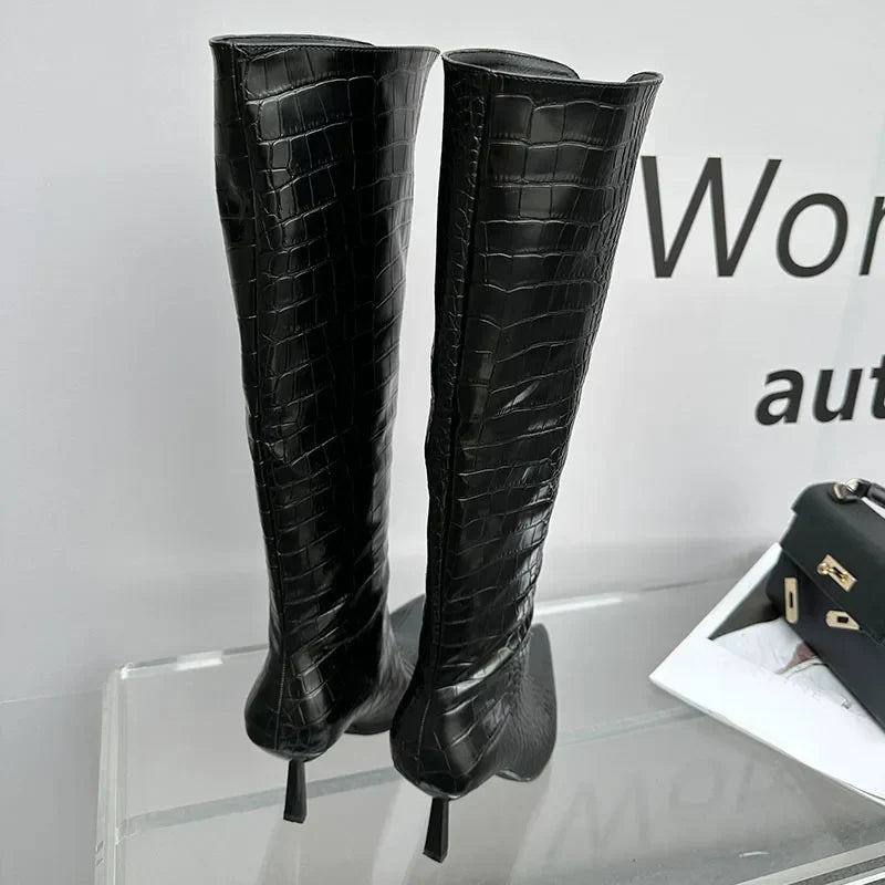 Chic Trendy Comfortable SlipOn Elegant Knee High Boots