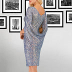 Glittering Sequin Formal Wedding Guest Bodycon Midi Dress