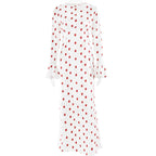 French Printed Bell Sleeve Casual Maxi Dress