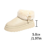 Furry Furry Women Shoes 2024 Newest Design Women's Boots Winter Plush Warm Snow Boots Nonslip Thick Bottom Ladies Cotton Boot