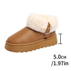 Furry Furry Women Shoes 2024 Newest Design Women's Boots Winter Plush Warm Snow Boots Nonslip Thick Bottom Ladies Cotton Boot