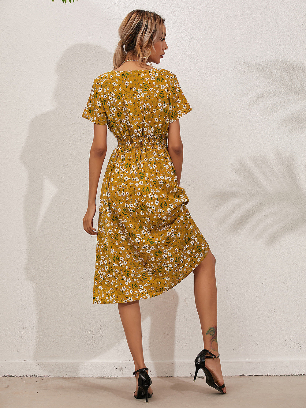 Bianca Elevated Summer Dress with Floral Print Occasion Wear