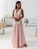 Fernanda Boutique Dress Women's V Neck Maxi Chic Silhouette Collection